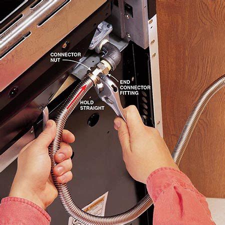 how to install a gas stove